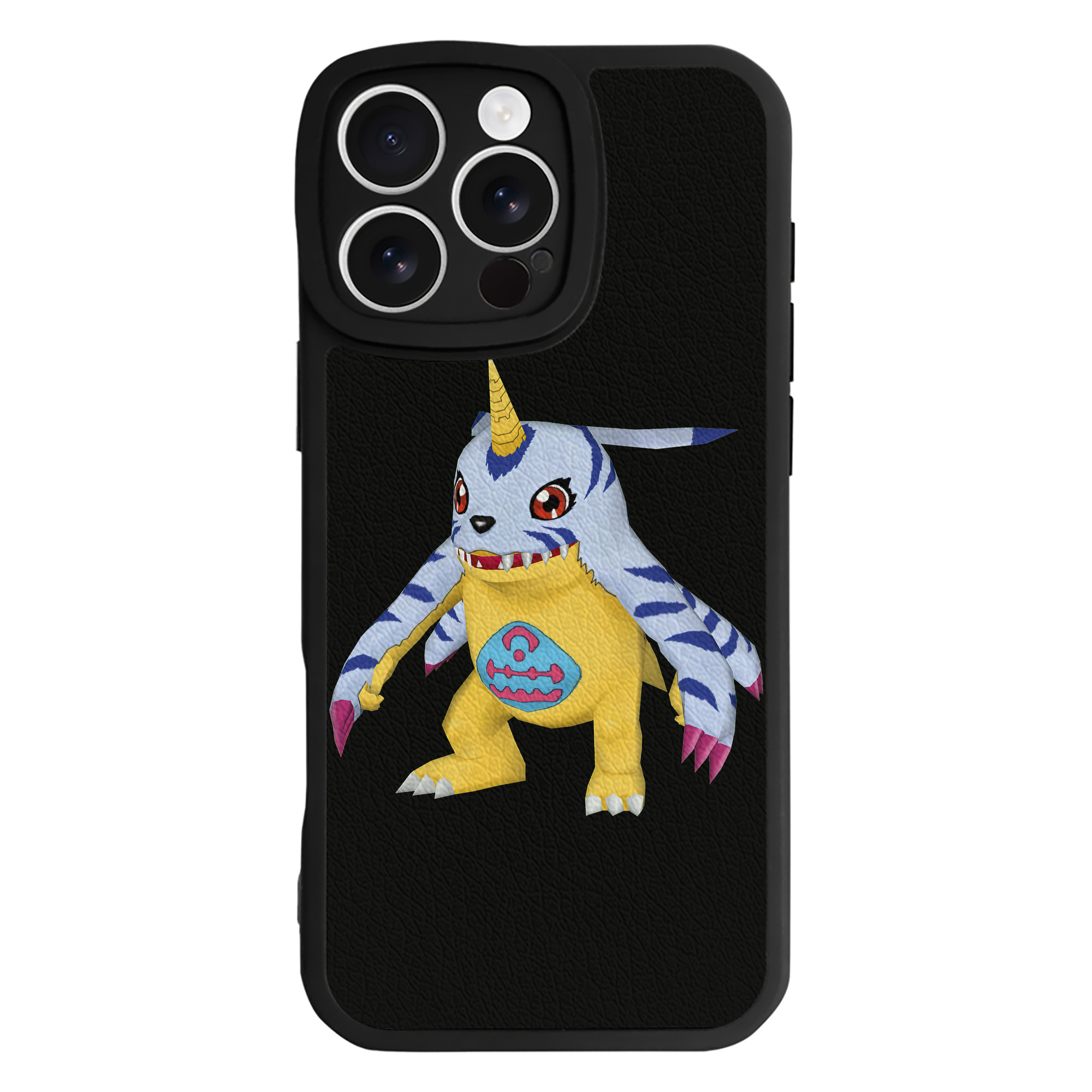 （画像用） Digimon デジタルモンスター/デジモン 【iPhone 16シリーズ対応】シリコンスマホケース（レザー調） 材質：シリコン